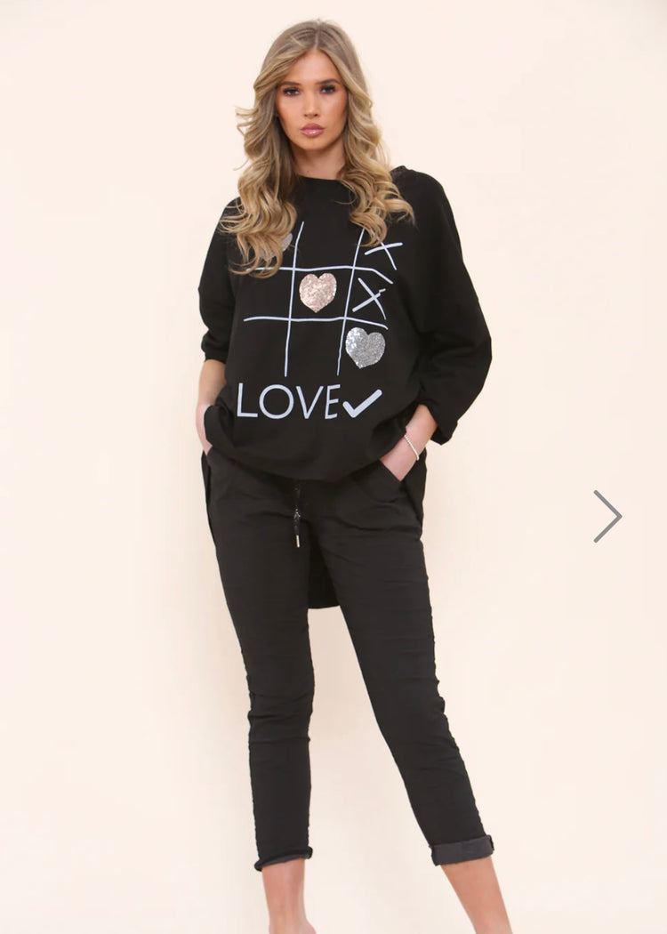KACEY | black magic stretch trousers