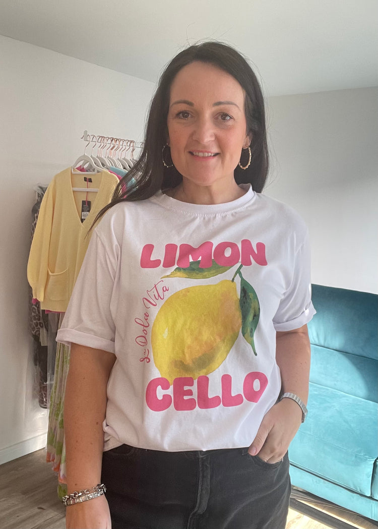 LOUISA | white limoncello t-shirt