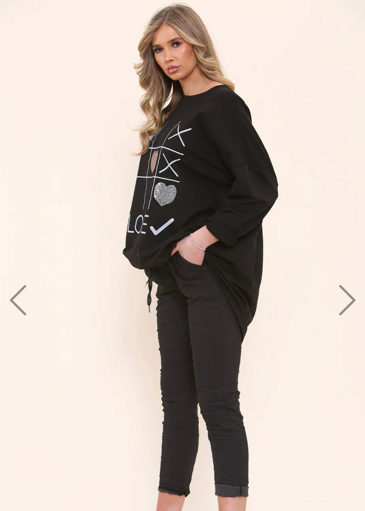 KACEY | black magic stretch trousers