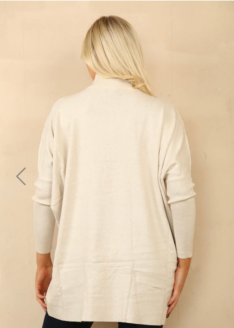 ZARA | cream bow detail jumper