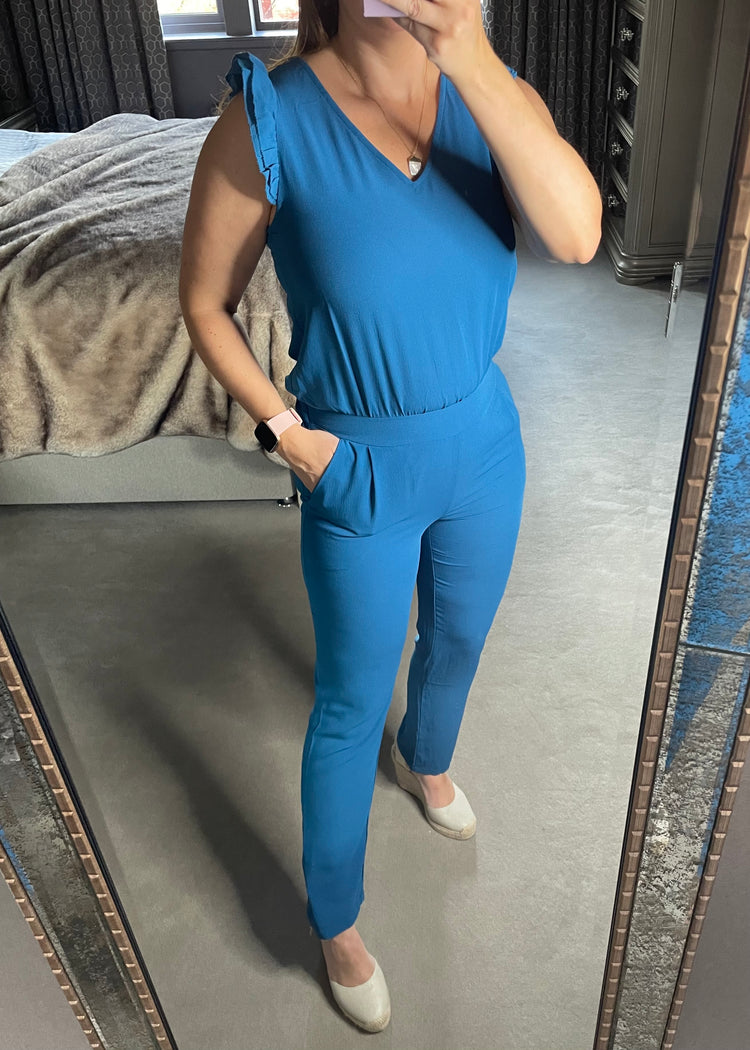 CAMILA | teal jumpsuit