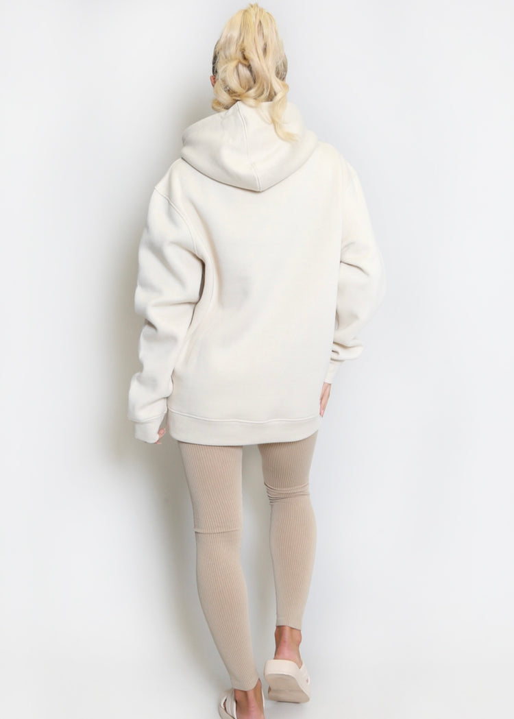 HALLE | beige Dare to Adventure hoodie