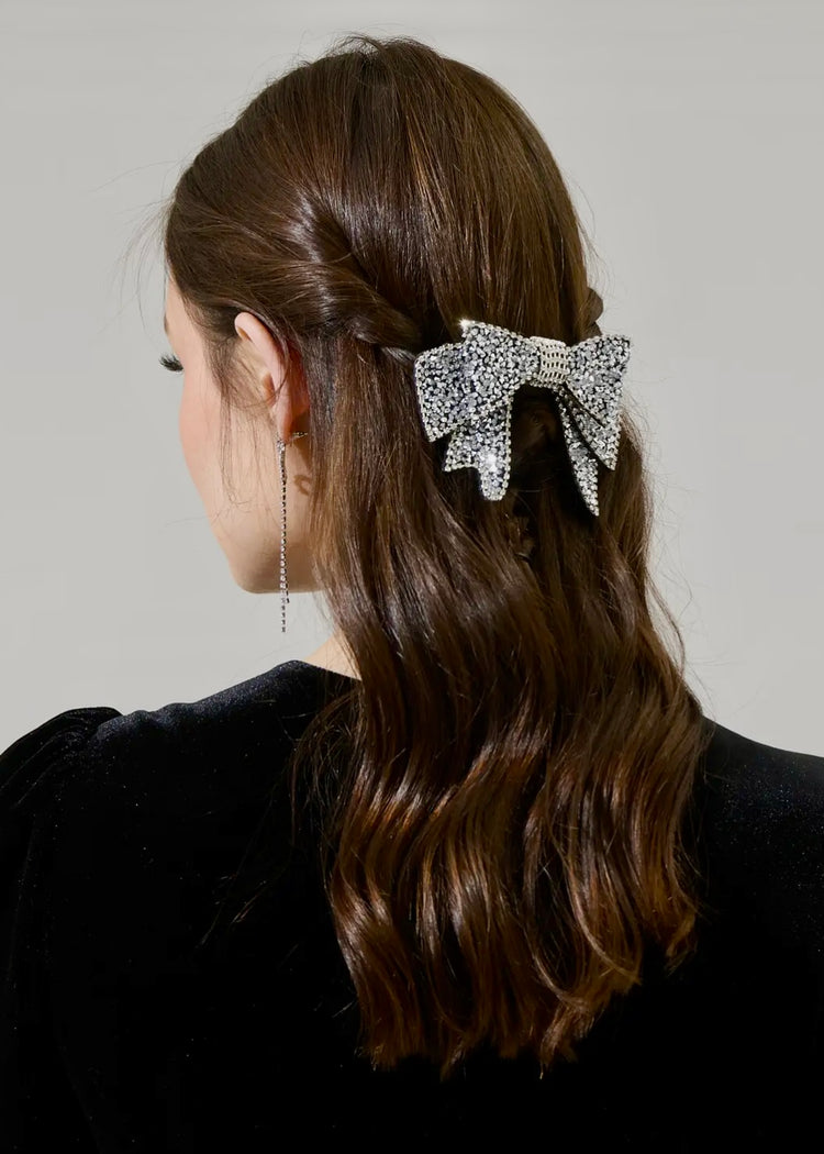 KATE| rhinestone bow hair clip