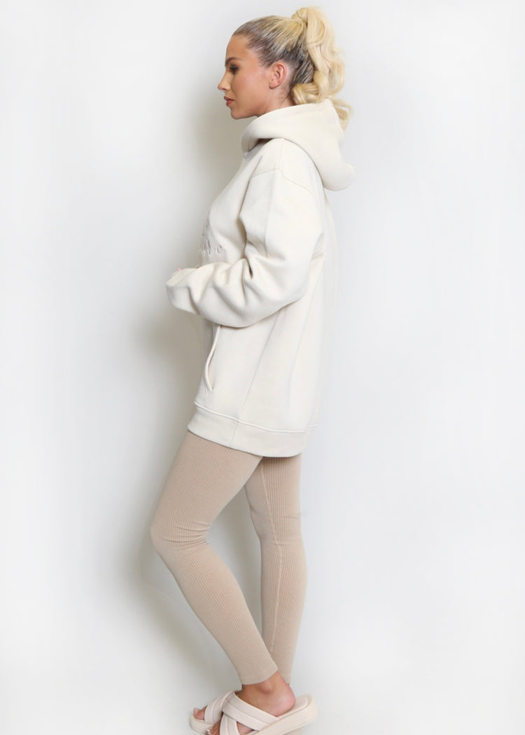 HALLE | beige Dare to Adventure hoodie