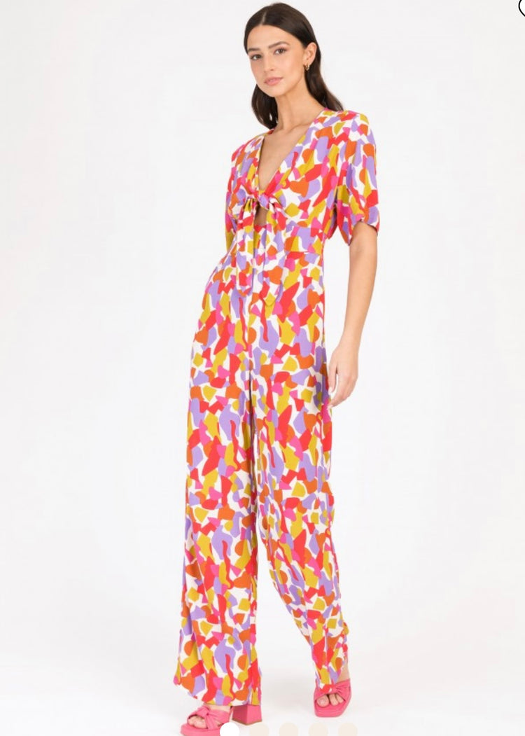 MARGOT | multi-colour print jumpsuit