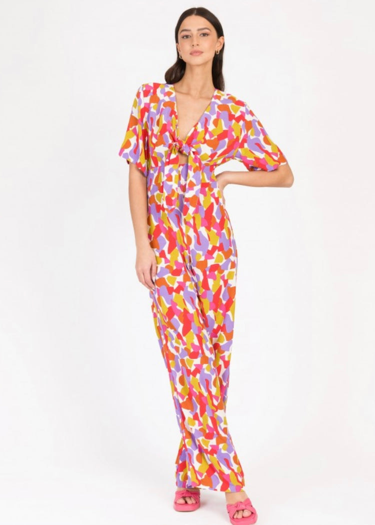 MARGOT | multi-colour print jumpsuit