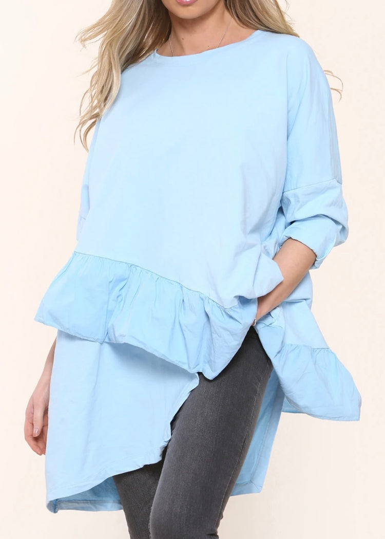 KIM  | frill oversize sweatshirt