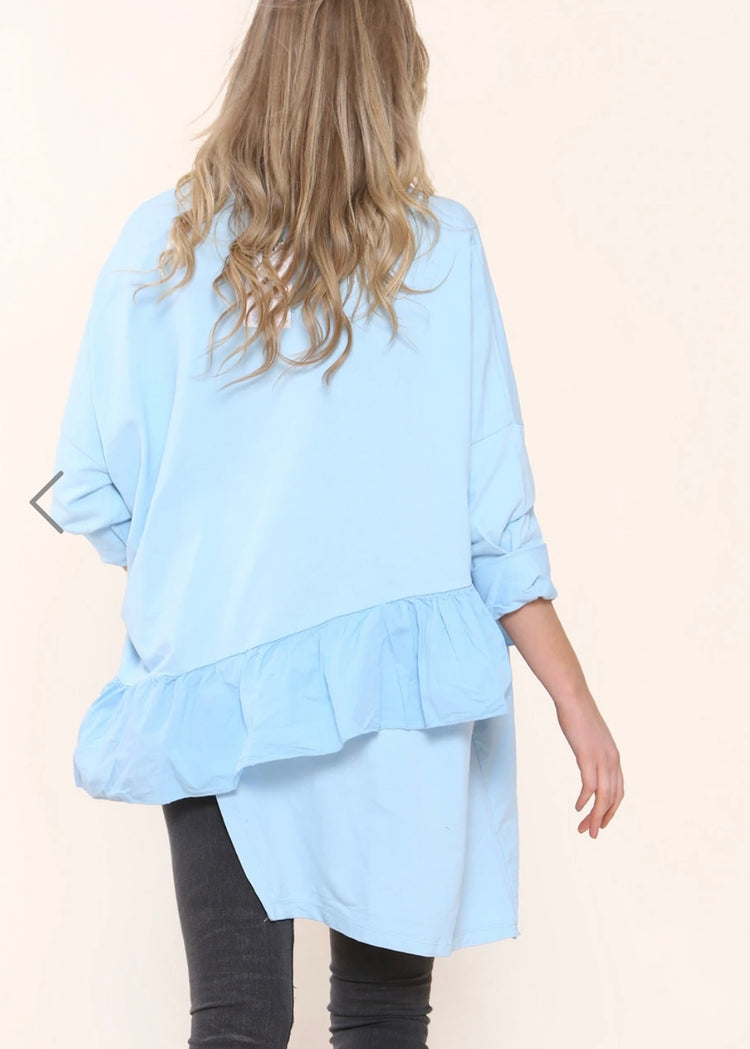 KIM  | frill oversize sweatshirt