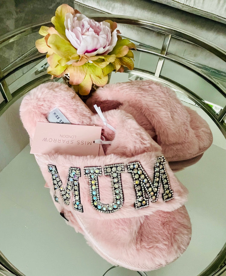 MOTHER'S DAY | Customised faux fur cross over slippers