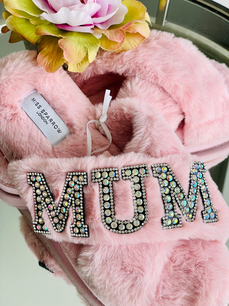 MOTHER'S DAY | Customised faux fur cross over slippers