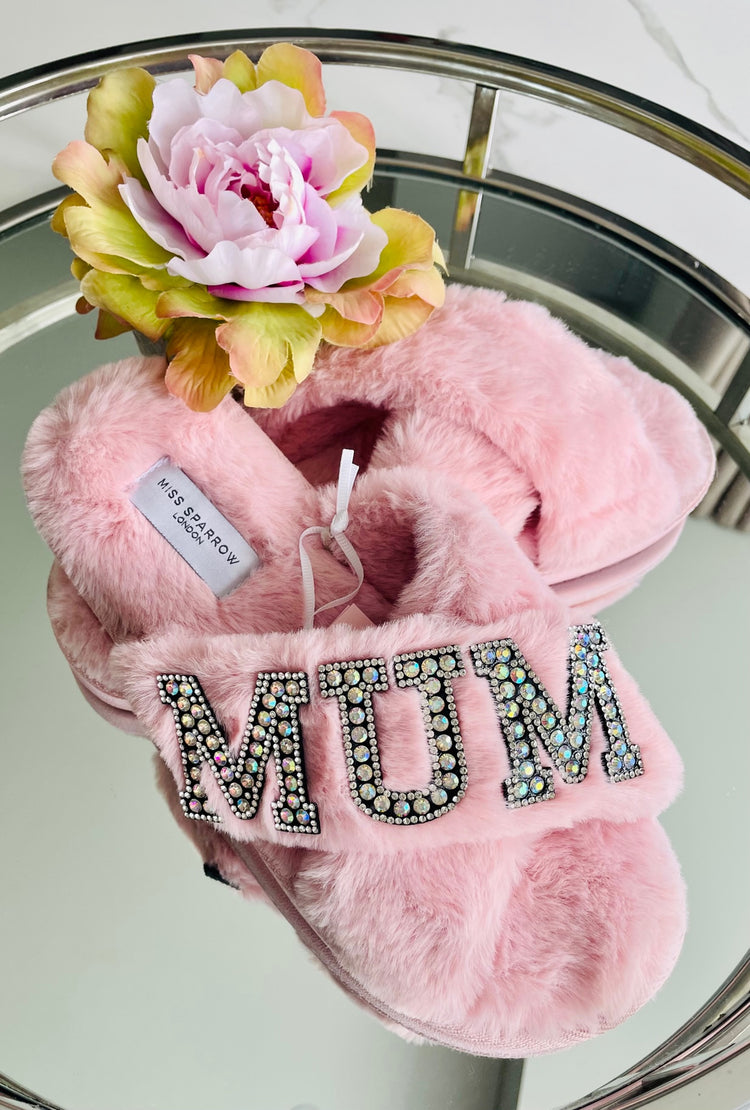 MOTHER'S DAY | Customised faux fur cross over slippers