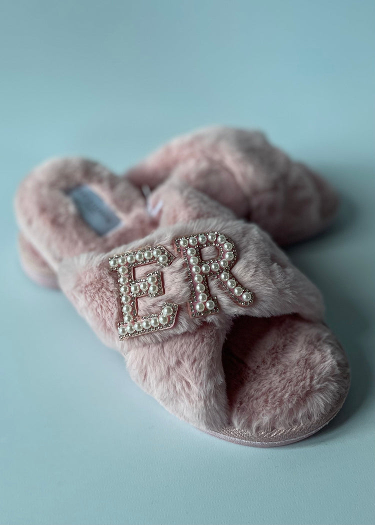 MOTHER'S DAY | Customised faux fur cross over slippers